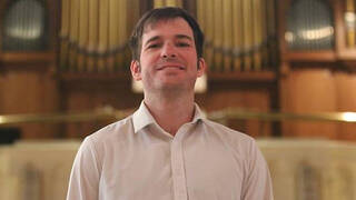 El desafío del organista Beau Baldwin es que la música ponga a las almas en sintonía con Dios