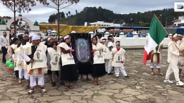  Los indígenas mexicanos comienzan la peregrinación por la Virgen de Guadalupe